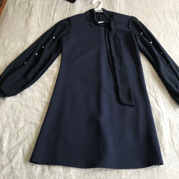 Navy color dress - Picture 2 of 7